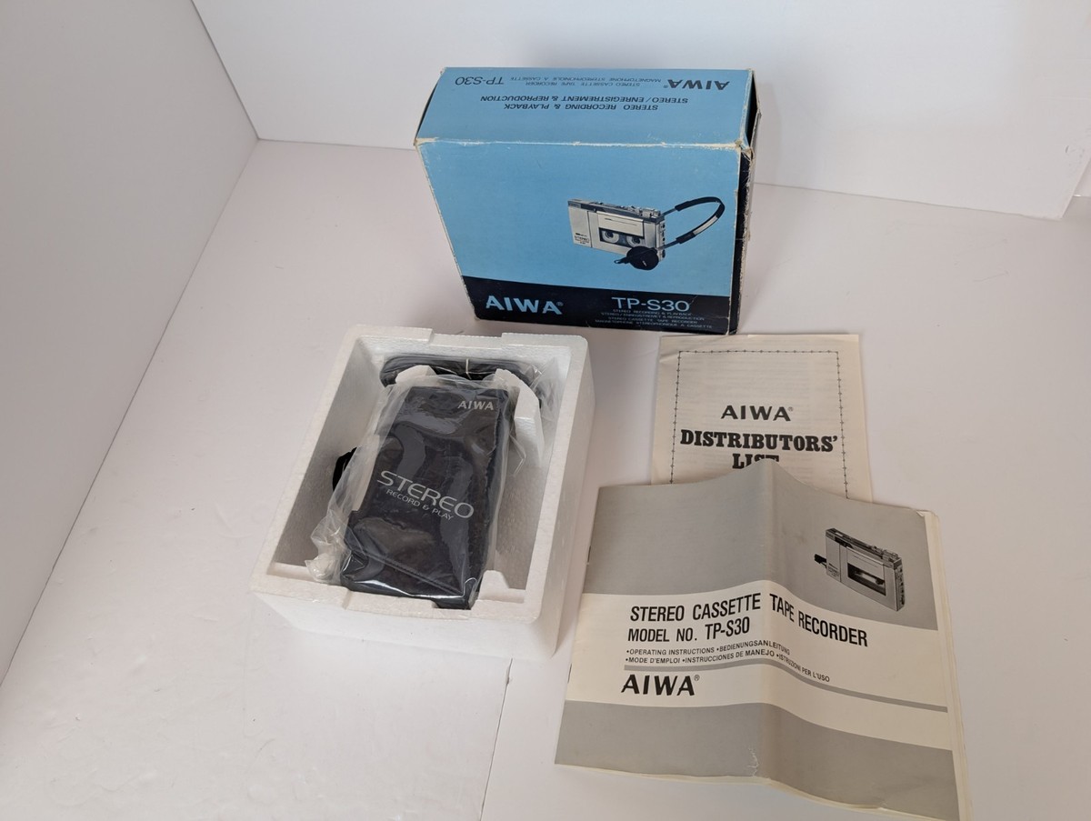 AIWA TP-S30 – Magnétophone Cassette Stéréo Vintage Japon – Pour Restauration