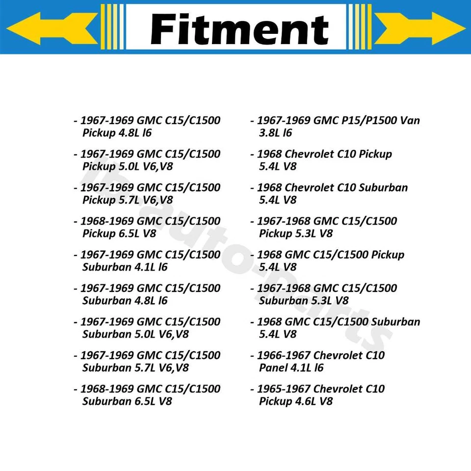 Front Tie Rod Ends & Ball Joint 8x Fits Chevrolet C10 Suburban 4.6L 1967 — 第 3/4 张图片
