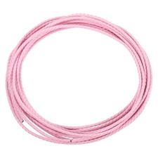 5.5 Yards 3mm Dia Leather Cord Braided String for DIY Crafts, Light Pink