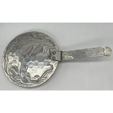 Vintage Aluminum Kraftware Silent Butler Wheat Design Cover w/Hinged Lid 1950s