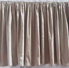 3 Sided 700 TC Cotton Solid Taupe Open Corner Ruffled Bed Skirt