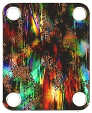 Neckplate to fit  Graphic Guitar Color Graphic PJ Bass Strat Tele Artistic 3