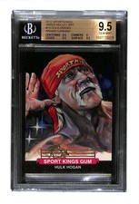 2012 SPORTKINGS #14 HULK HOGAN 1/1 JARED KELLEY ART w/ REAL GOLD LEAF! - BGS 9.5