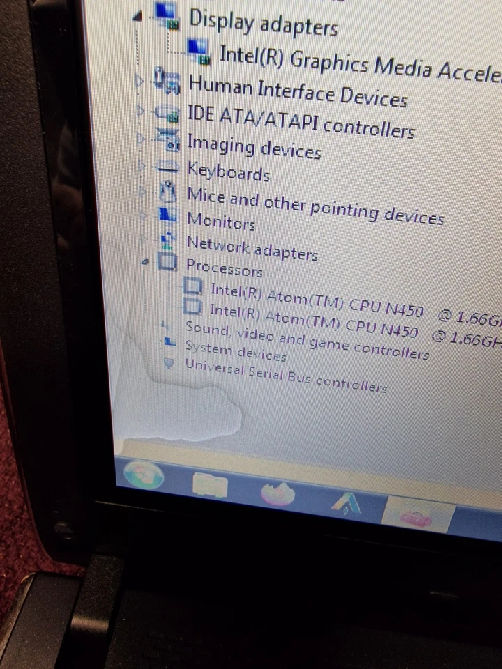 Samsung N210 Intel Atom N450 1.66GHz 2gb Ram For Parts Read Description - Image 4 of 4