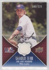 2009 Upper Deck USA National Team Game Jersey /225 Mike Leake #USA-ML Auto 0r4