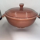 Fiestaware Vintage Rose  Covered Casserole Dish