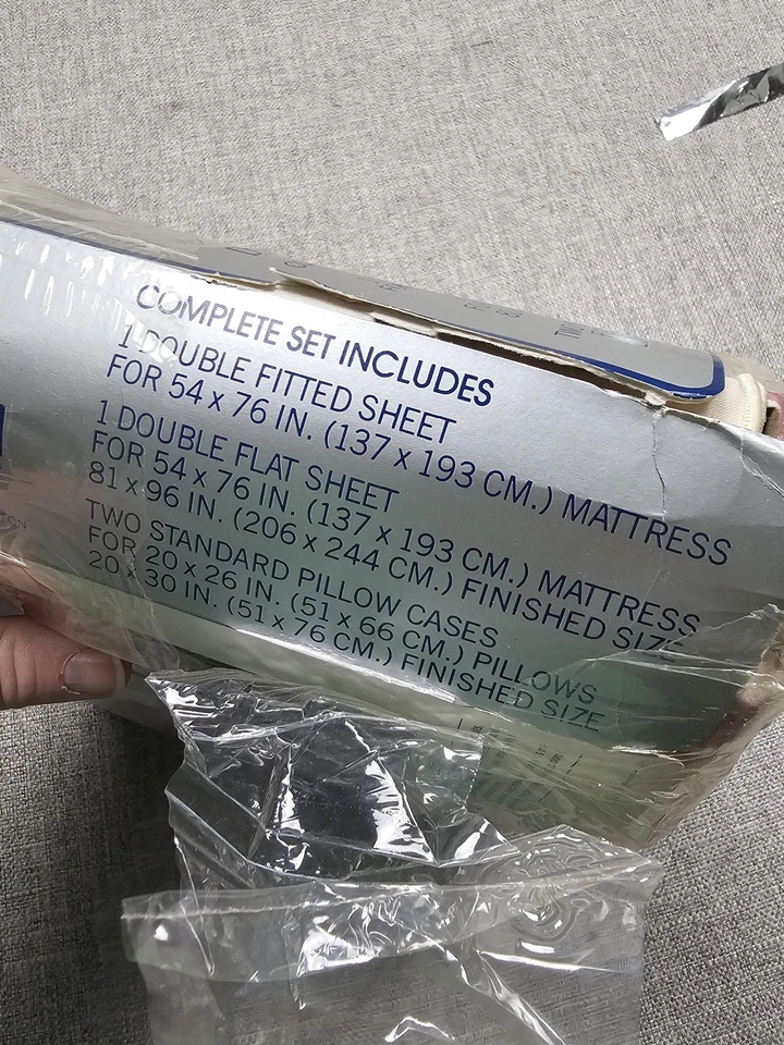 Vintage Bill Blass Springmaid Double Bed Set Floral Windemere No-Iron USA New - Image 3 of 4