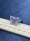 Sterling Silver Unknown Gemstone Ring- 5.5 Grams-Size 8- Vintage Estate Find