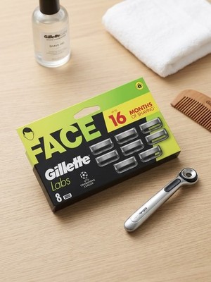 Gillette Labs Rasierklingen-Nachfüllpack 8er Pack XL 100% Original Original Versiegelt Neu  
