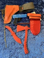 Spielzeug DDR Cowboy Indianer Kunststoff Tomahawk Pistole Messer