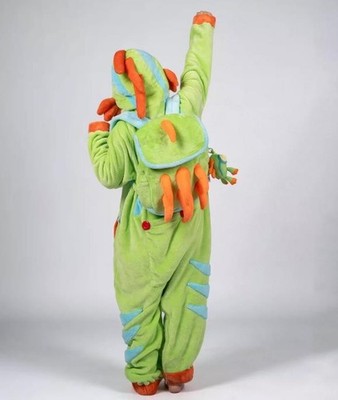 Blizzard World of Warcraft Murloc One-Piece Pajamas Backpack Plush Keychain Set