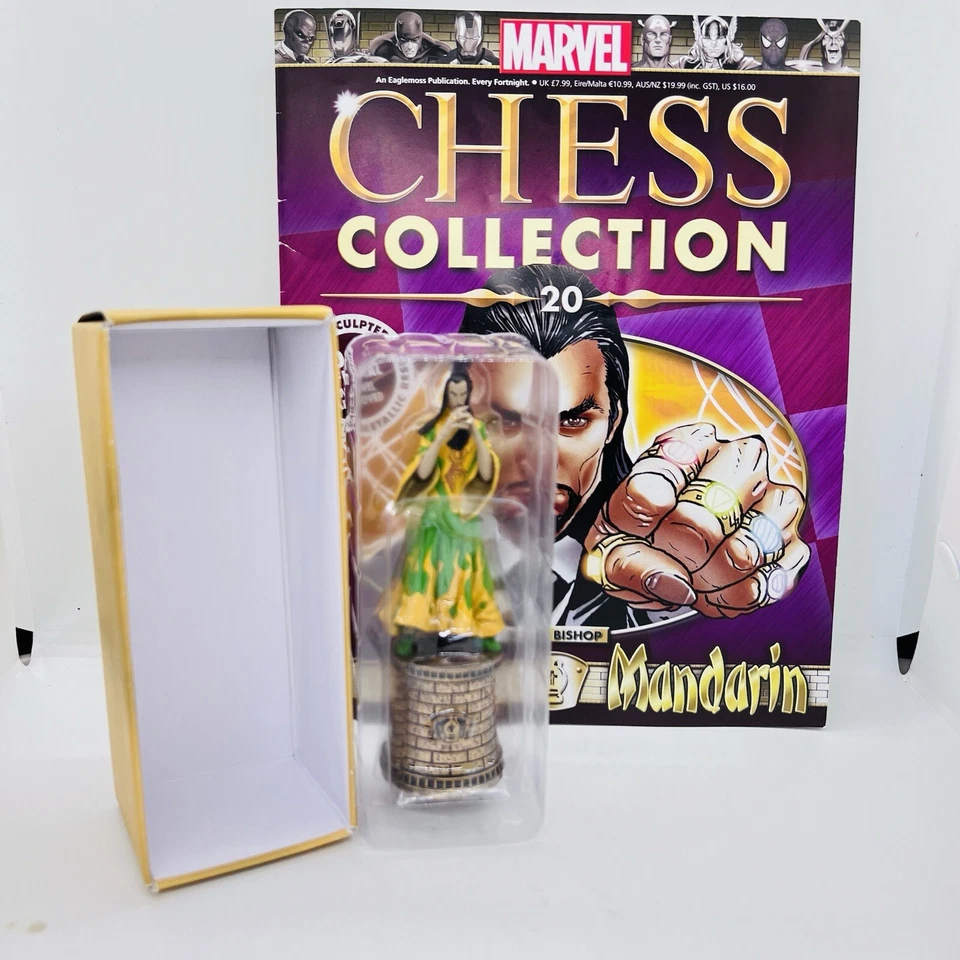 МАНДАРИН ЧЕРНЫЙ СЛОН Eaglemoss Marvel шахматы изделие с журналом #20 новый - Изображение 2 из 4