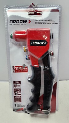 ARROW ONE HANDED RIVETER STEEL / ALUMINUM RIVETS RT187M QUICK CHANGE HEADS