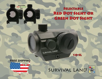 Survival Land Selectable Red/ Green Dot Sight