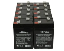 Raion Power 6V 4.5Ah Battery For Light Alarms KB1 - 10 Pack
