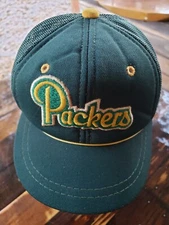 Vintage Green Bay Packers Green Yellow Youth  NFL Hat Cap 3-6 year Youth