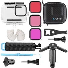 Waterproof Underwater Case Bag Accessories Kit for GoPro Go pro HERO13 12 11 10