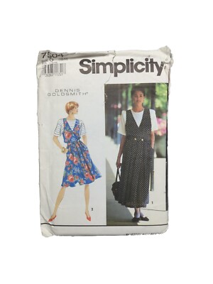 Simplicity Pattern 7504 Misses' Jumper in 2 lengths and Pullover Top size 12-16