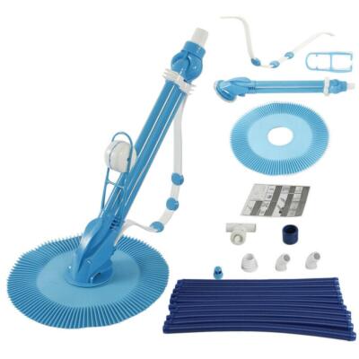 Automatic Swimming Pool Vacuum Cleaner Hover Climb Wall w/ Hose In Ground