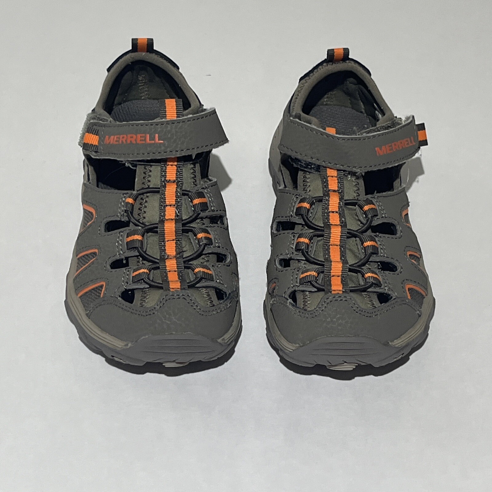 Sandali da esterno da escursionista grigio arancione Merrell ML Hydro H20 taglia 13M