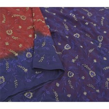 Sanskriti Vintage Bollywood Sarees Pure Georgette Silk Embroidered Sari Fabric