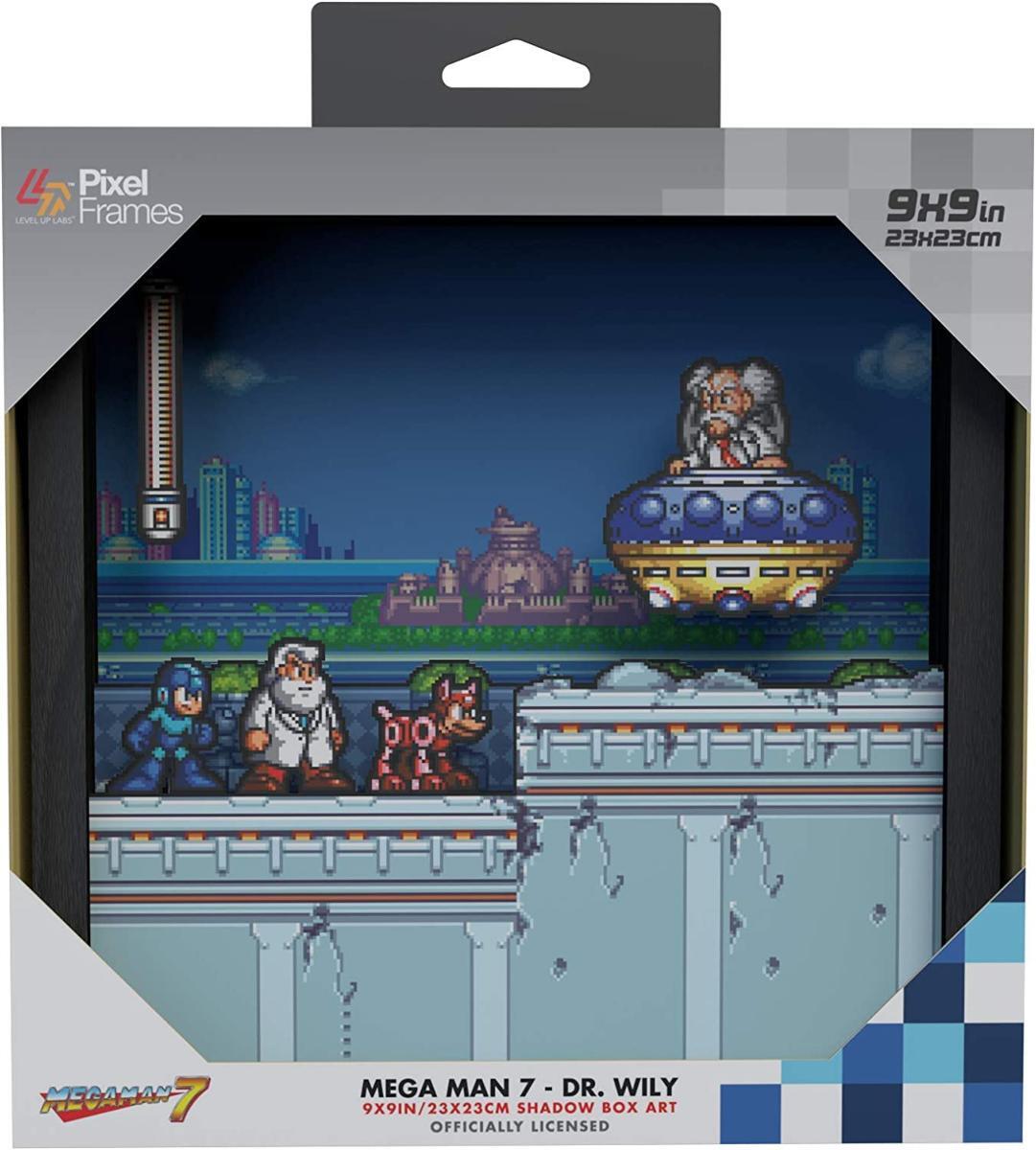 Pixel Frames Mega Man 7 Dr Wily - 23x23 CM Nuovo