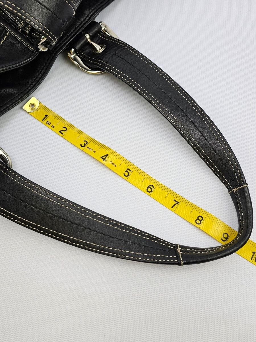 Coach Hamptons SOHO Black Leather Large Shoulder Bag #M0951 Coach Hamptons SOHO Black Leather Large Shoulder Bag #M0951
