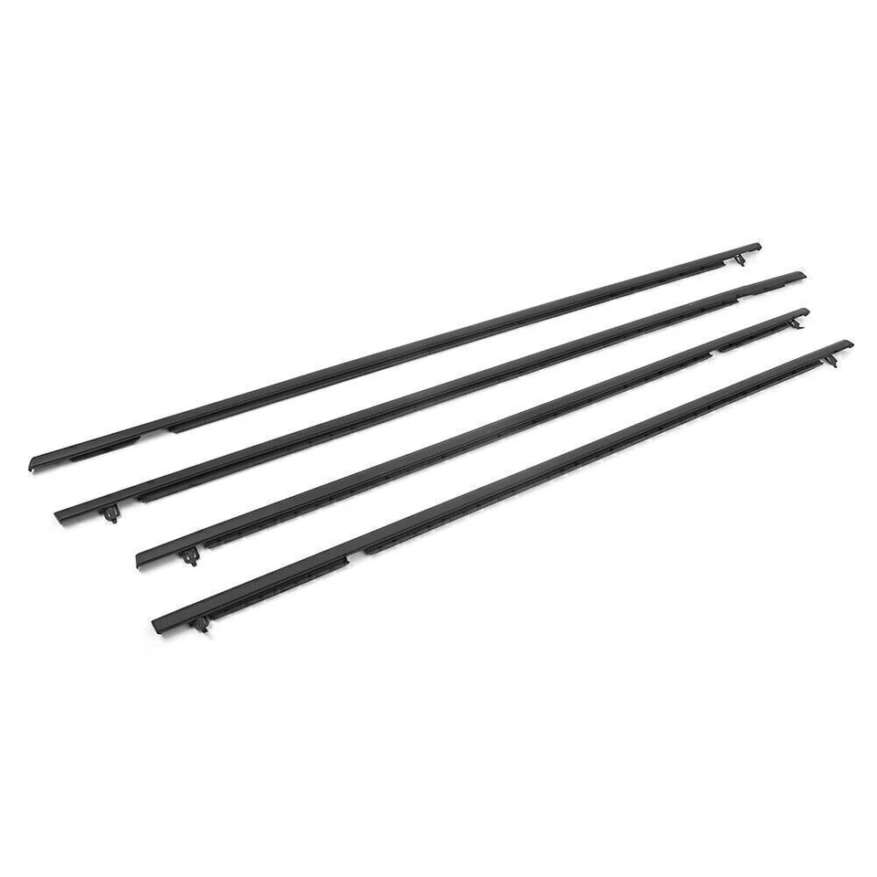 4x For Honda Civic 2006-2011 Outside Window Weatherstrip Moulding Seal Belt Trim - Изображение 2 из 4