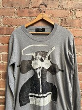 Cabane de Zucca Mens Sweatshirt, Size Medium, Gray 100 Cotton, JP