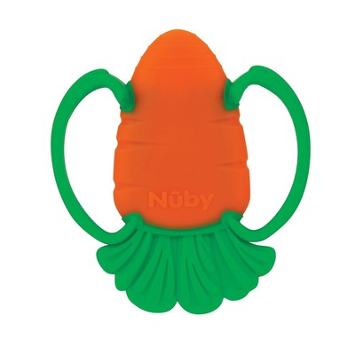 Nuby Veggie Teether for Teething Relief - Soft Baby Teething Toy for 3+ Months -
