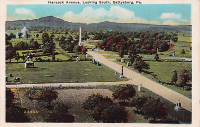Gettysburg Pa ~ Hancock Avenue nach Süden ~ C Ein Blocher Bürgerkrieg Postkarte