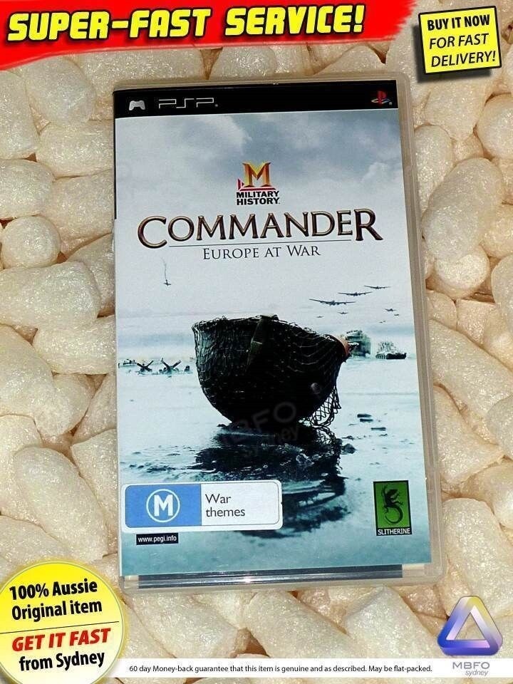 Military History Commander Europe At War PSP | Psp Jeux Occasion | retrogaming