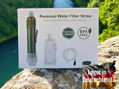 FILTERWELL Outdoor, Camping, Survival, Notfall -Wasserfilter W0001, mit 3 Stufen