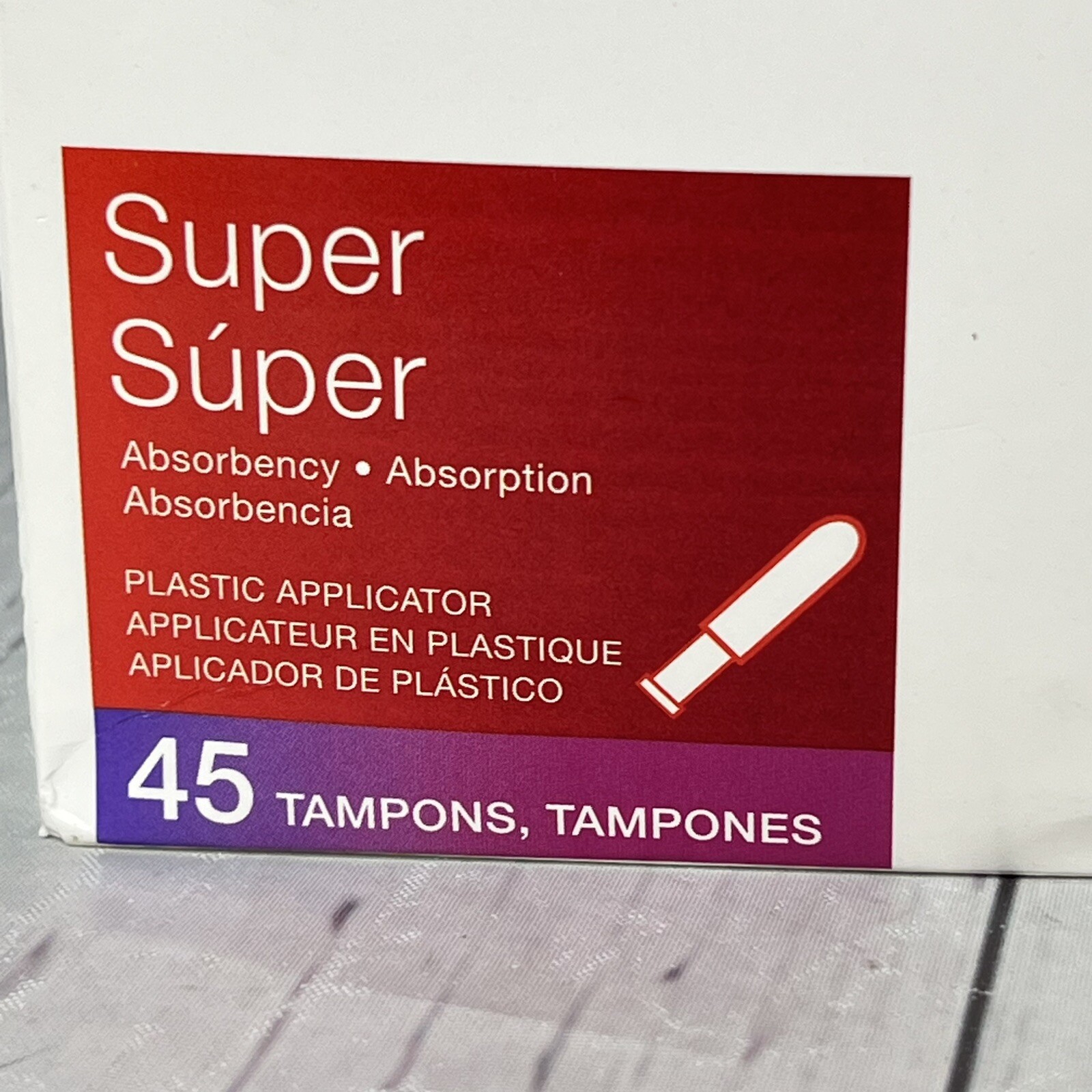 Kotex Super Security Tampons 45 Pack Unscented Jumbo. NEW eBay