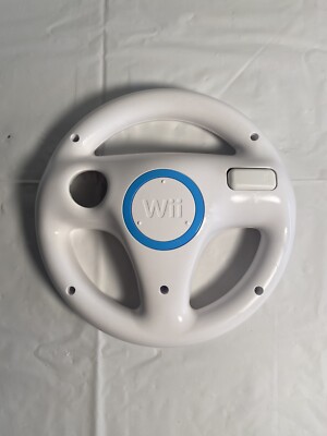 Nintendo Wii Mario Kart Wii Steering Wheel In Box Big Box Edition NO GAME