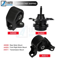 3Pcs Engine Motor Trans Mount Auto For 2003-05 Honda Civic 1.3L Front Right Rear
