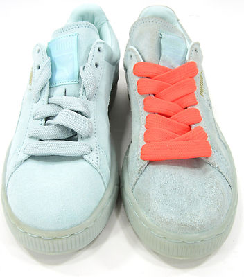 Puma Shoes Suede Classic + Mono Iced Fair Aqua/Gold Sneakers Womens 6 |  eBay UK