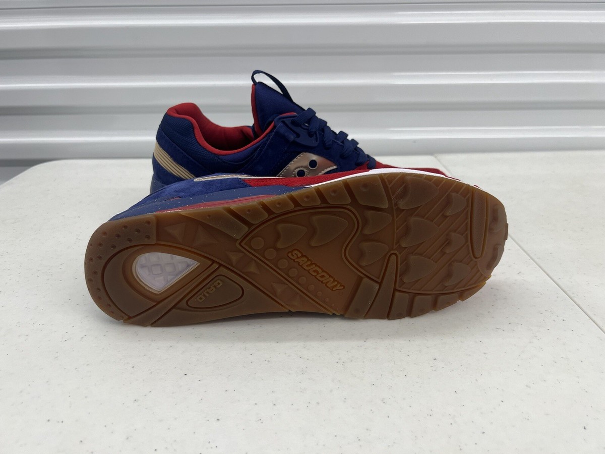 Saucony Grid 9000 Sparring Blue Red Gold Shoes S70279-1  display picture 1