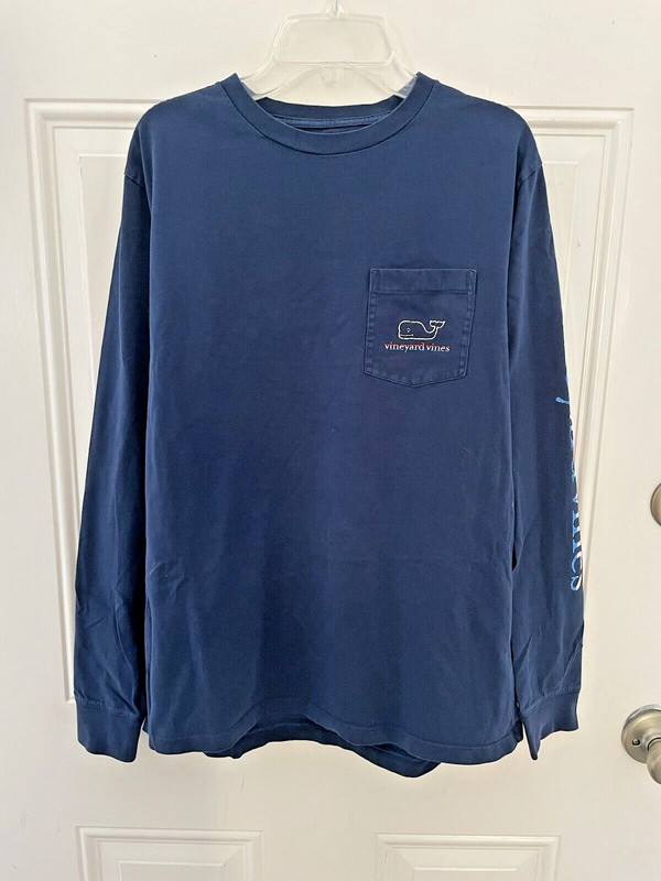 Vineyard Vines Whale Red White Blue Patriotic Knit Top Tee Shirt Size S Classic