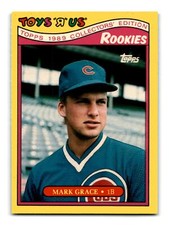 Mark Grace 1989 Topps Toys "R" Us Rookies #12 Chicago Cubs NM-MINT