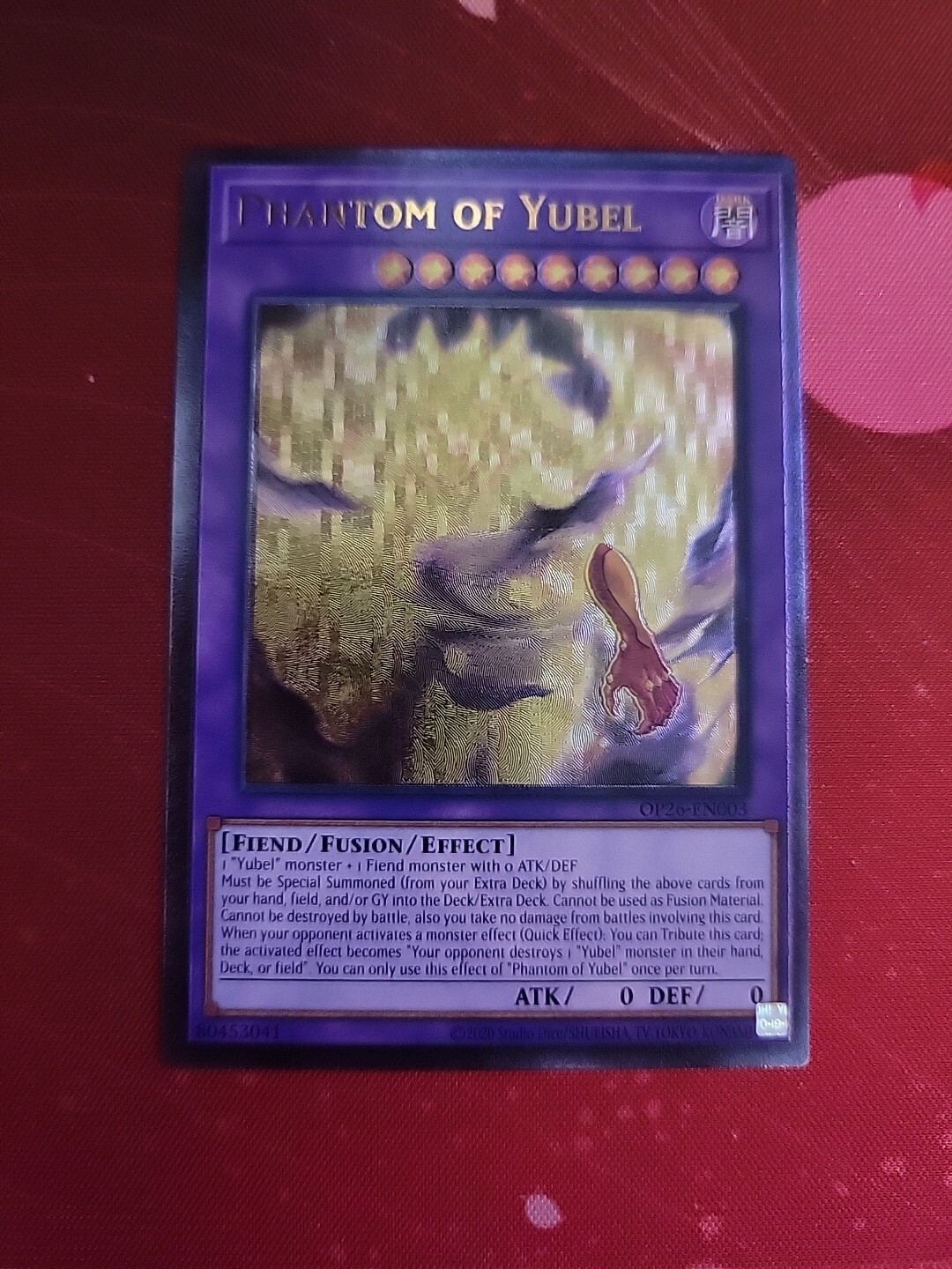 YuGiOh Phantom of Yubel OP26-EN003 Ultimate Rare Near Mint TCG Card