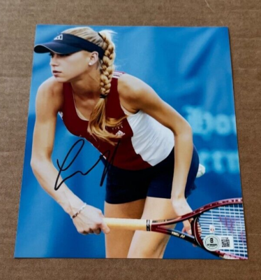 ANNA KOURNIKOVA SIGNED SEXY 8X10 PHOTO BECKETT CERTIFIED TENNIS