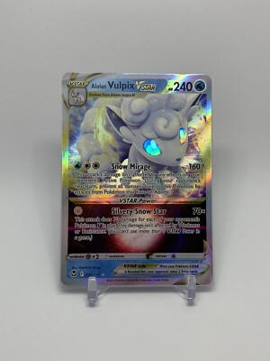 Pokmon TCG Alolan Vulpix VSTAR Silver Tempest 034/195 Holo Ultra Rare |  eBay