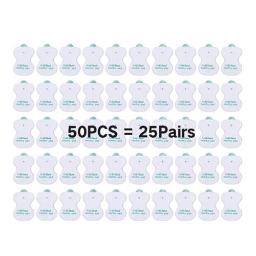 50PCS Massager & Electrode Snap On Replacement Pads For Pulse Tens Unit US - Picture 4 of 17