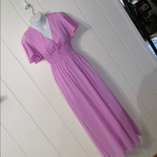 Pretty VTG pink nylon nightgown