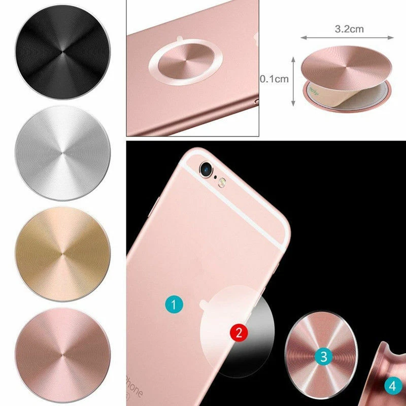 Metal Phone Plate Disc for Magnetic Car Holder 2020 Self Adhesive iPhone Samsung - Image 3 of 4