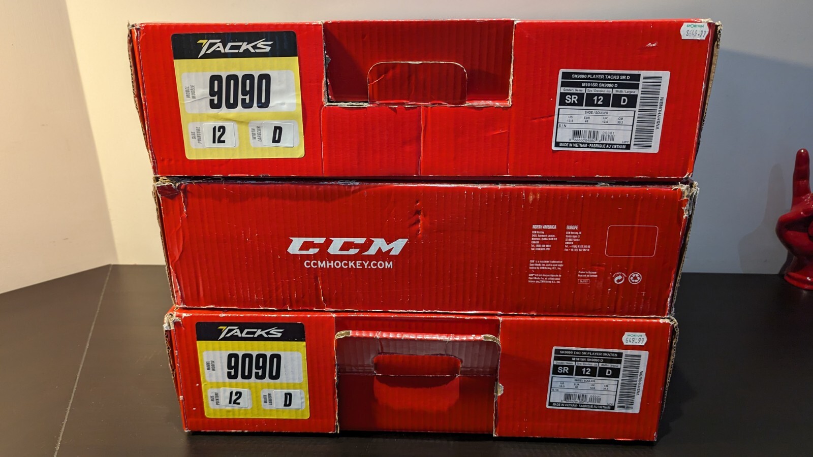 CCM TACKS 9090 PRO ICE HOCKEY SKATES SENIOR SIZE 12 D * NEW* eBay