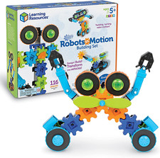 Gears! Gears! Gears! Robots in Motion Building Set - 116 Pieces, Ages 5+, Robot 