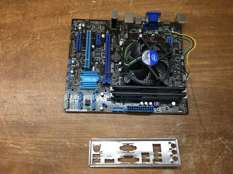 Asus P8H77-M LE Intel i7-2600 LGA 1155 Motherboard H77 HDMI DVI VGA 8GB DDR3 RAM - Image 2 of 4