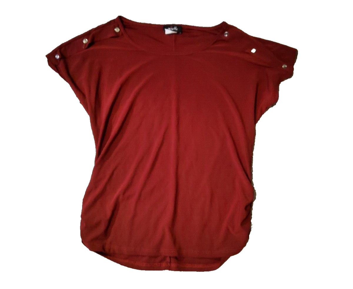 Camicia Minette Borgogna Donna Media Vestibilità Laterale Top Fila Bottoni